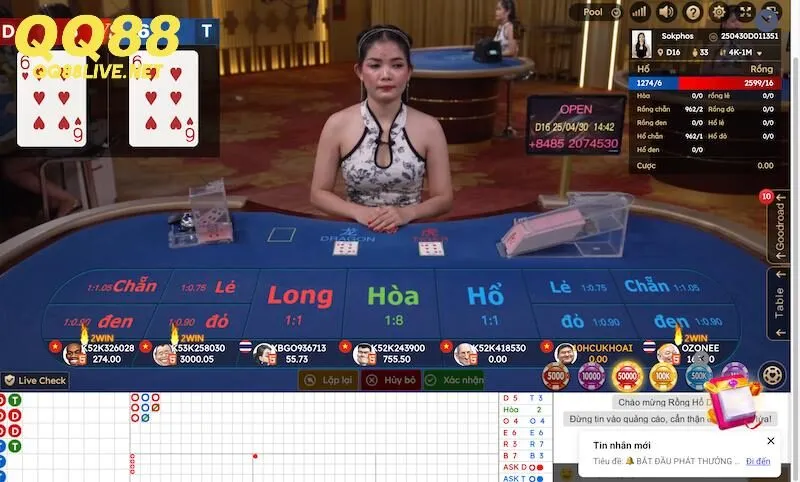 Bí quyết chiến thắng khi tham gia Rồng Hổ QQ88
